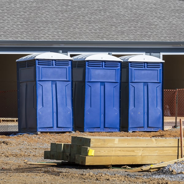 are there any restrictions on where i can place the porta potties during my rental period in Tucson Estates